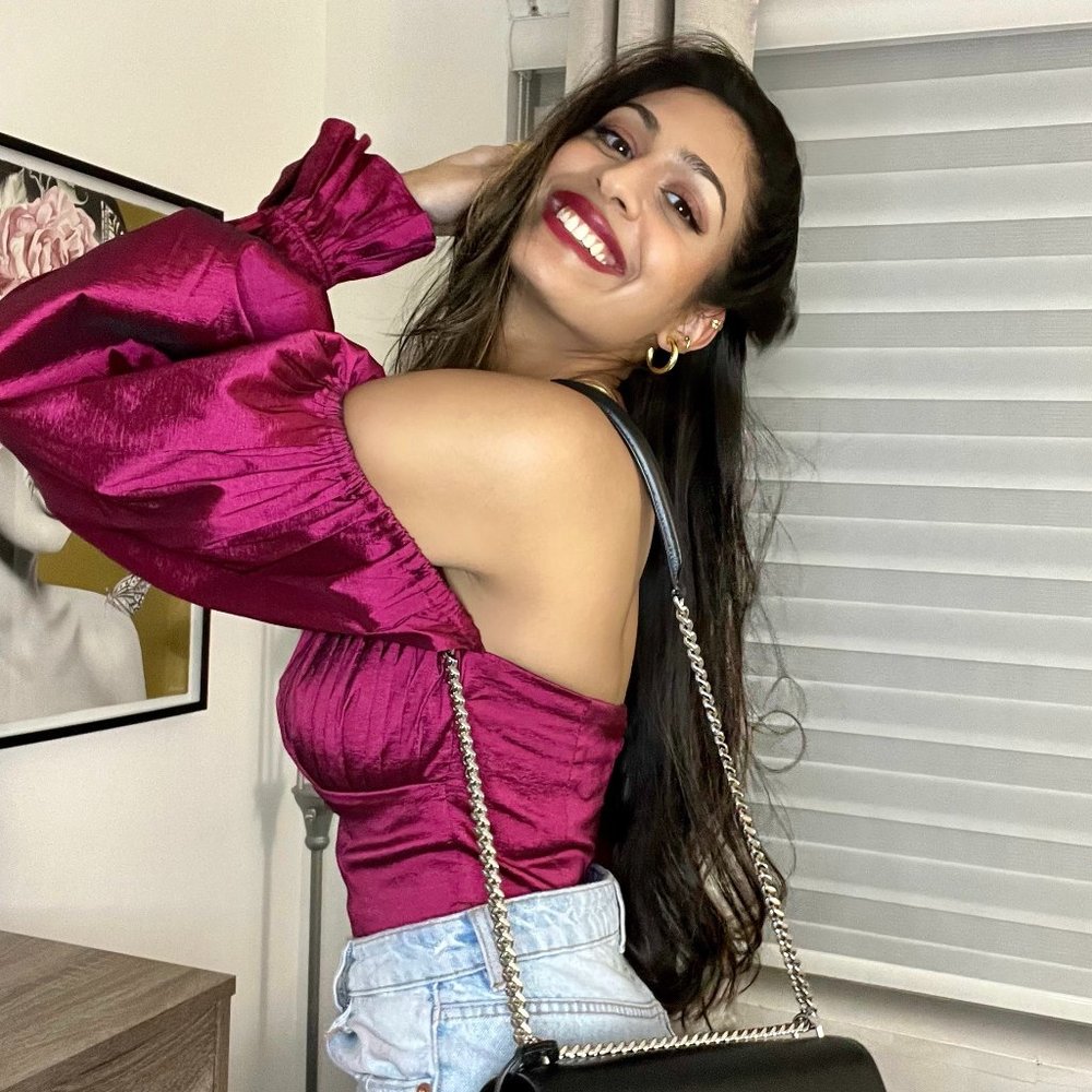 Lovers and friends off shoulder, boned bodice pink top